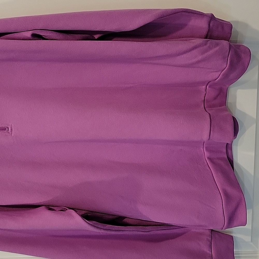 NWT Victoria's Secret PINK Quarter Zip Sweatshirt In Purple Size XXL - Picture 5 of 8